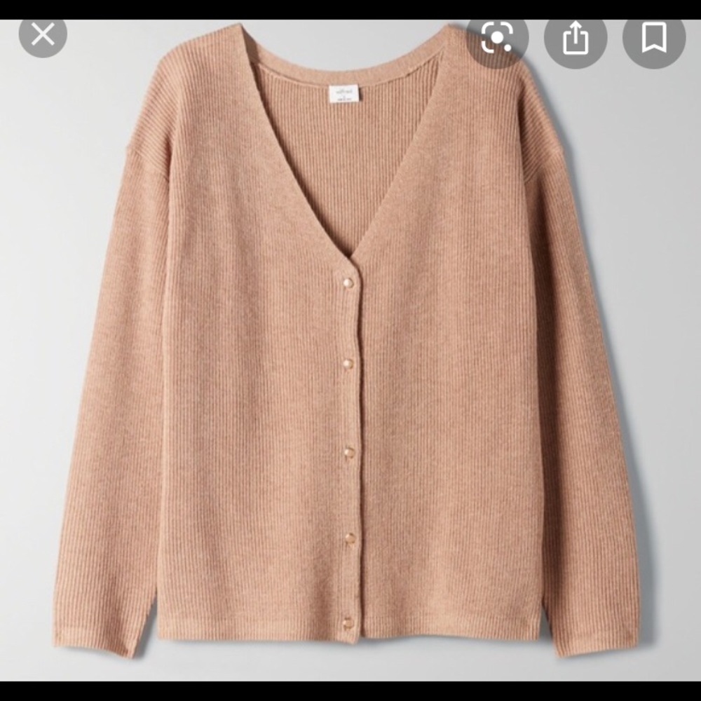 NWT Aritzia Wilfred front to back cardigan sz M